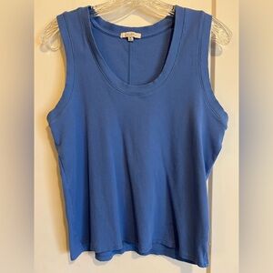 Z Supply Blue Ribbed Tank Top
